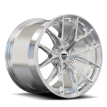 Custom forged monoblock wheel RV-MH051, 6 lug, chrome finish for Dodge Viper, aerospace-grade 6061-T6 aluminum alloy.